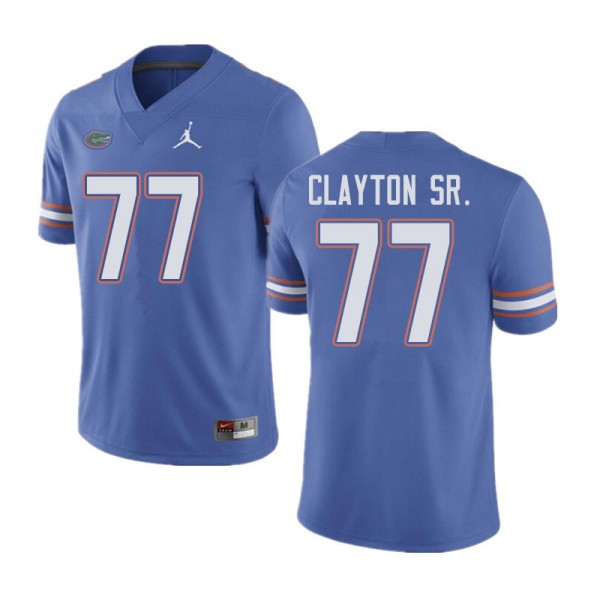 Jordan Brand Men #77 Antonneous Clayton Sr. Florida Gators College Football Jerseys Blue